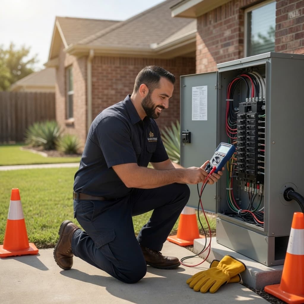Electrical service concept image