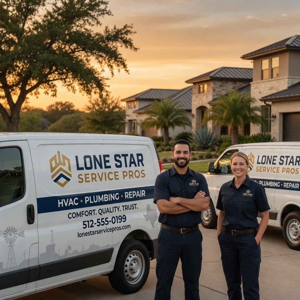 Lone Star Home Services website concept hero