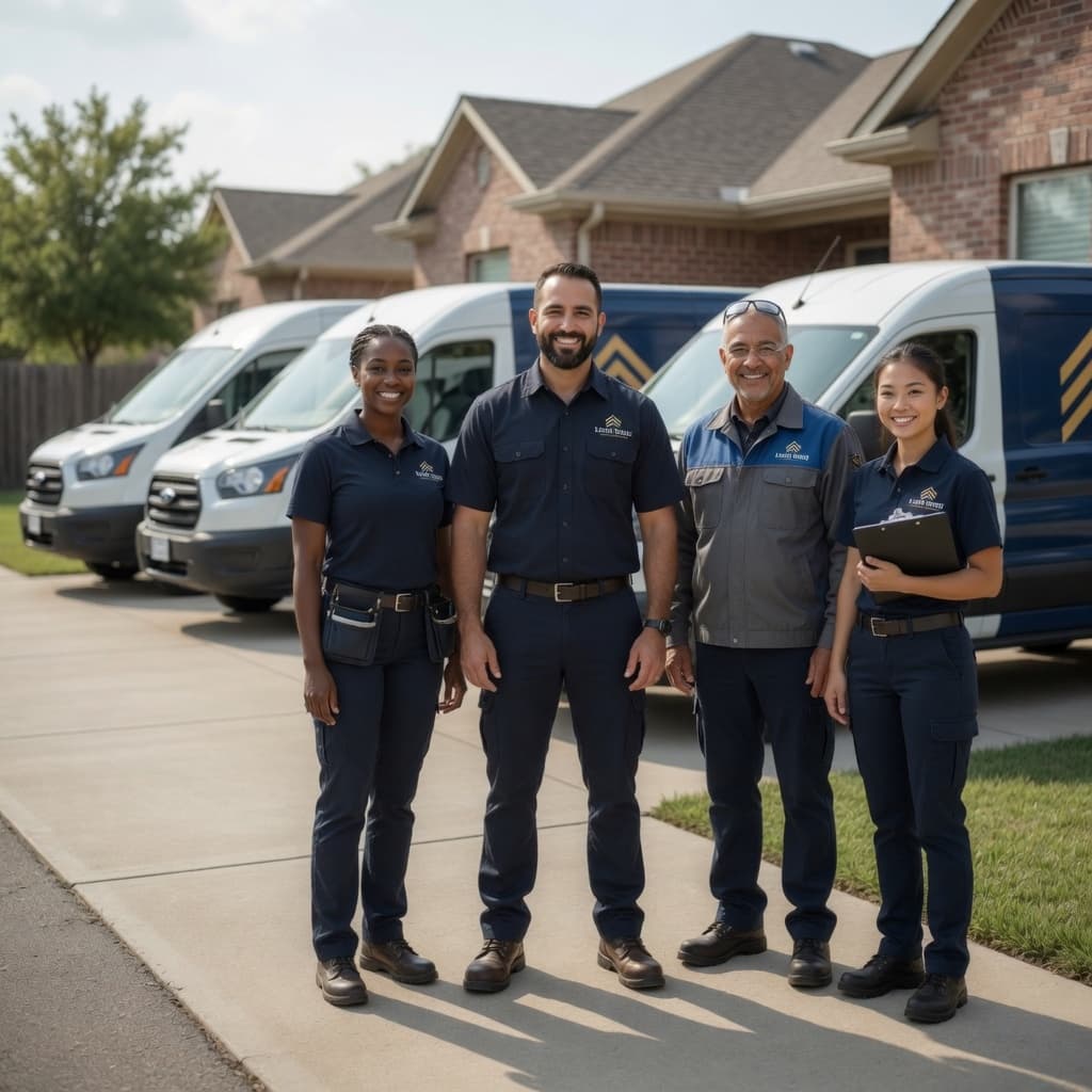Home services team concept image