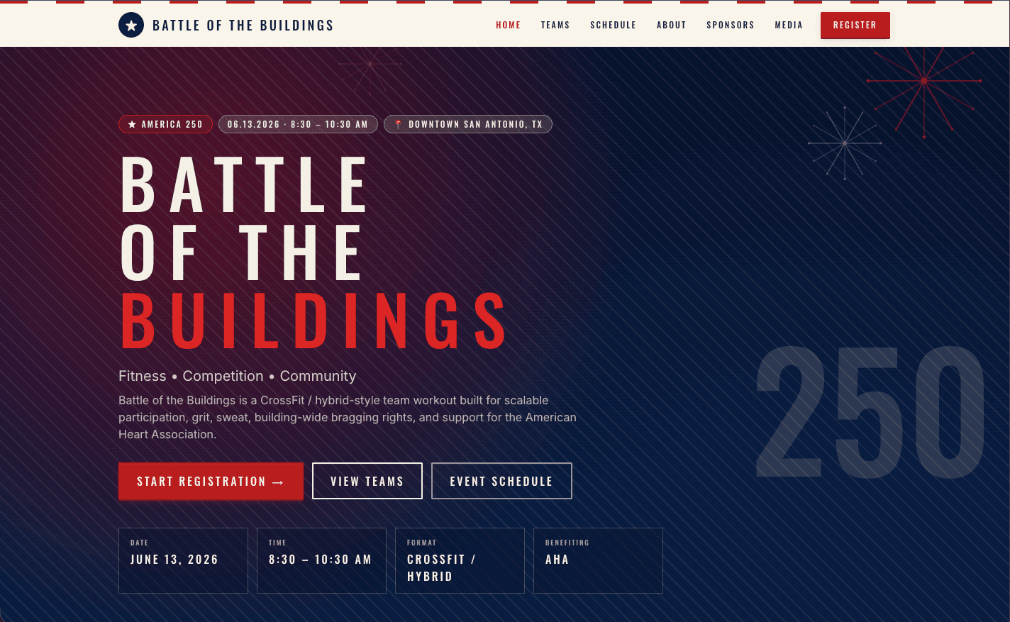 Battle of the Buildings San Antonio homepage