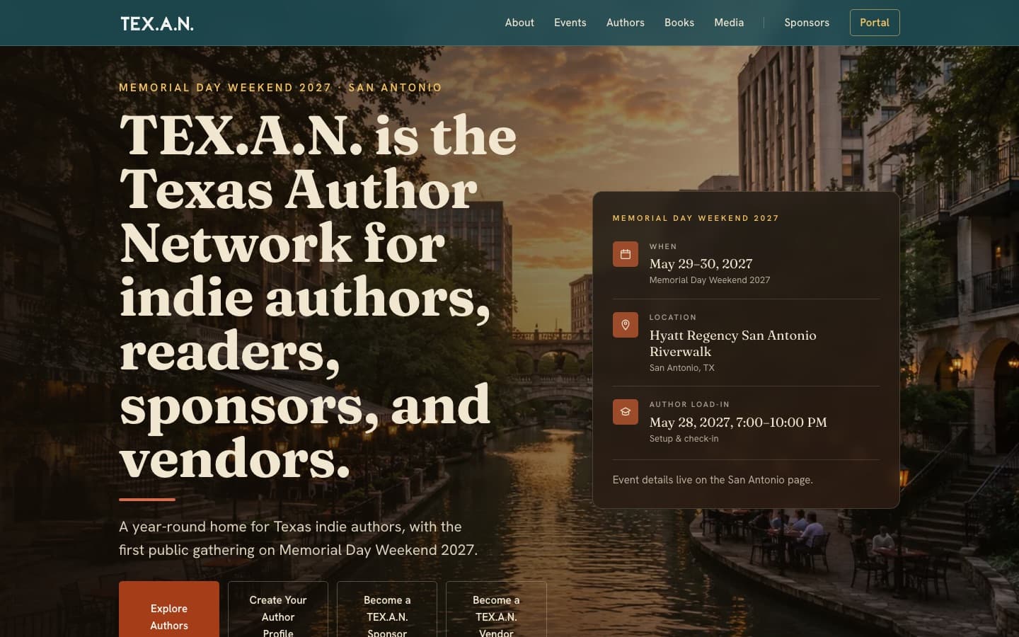 TEX.A.N. — Texas Author Network homepage